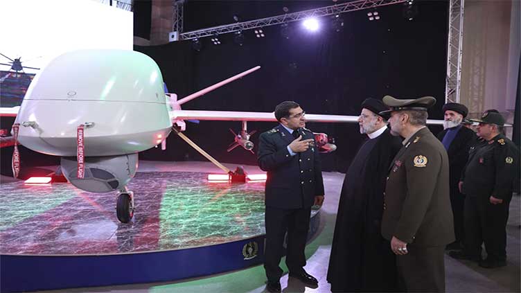 Iran unveils armed drone resembling America's MQ-9 Reaper and says it could potentially reach Israel