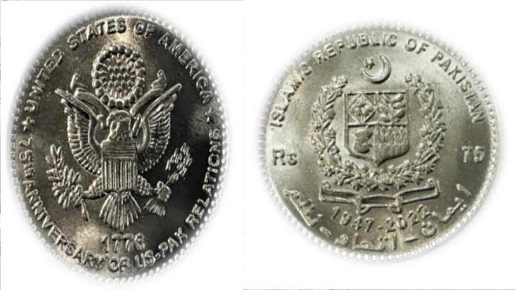 SBP issues Rs75 coin symbolic of Pakistan-US cordial ties
