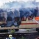 Nine killed in train coach fire in India