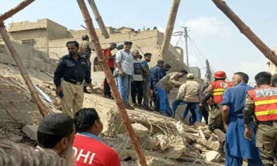Five killed as under-construction building collapses in Karachi