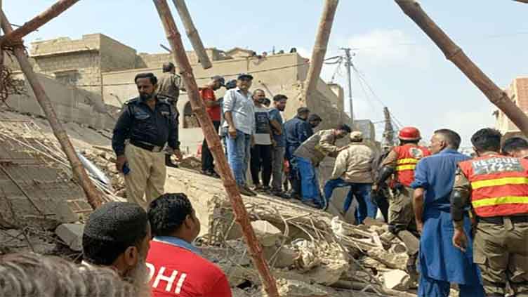 Five killed as under-construction building collapses in Karachi