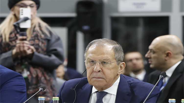 Russia's foreign minister faces Western critics at security meeting and walks out after speech