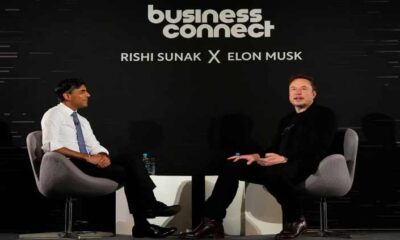 Elon Musk and Rishi Sunak chat China, killer robots and the meaning of life