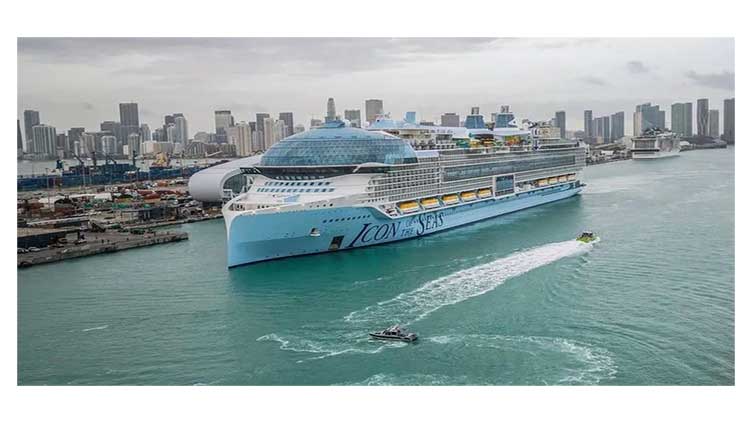 World's largest cruise ship sets sail from Miami