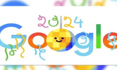 Google celebrates new year with animated doodle