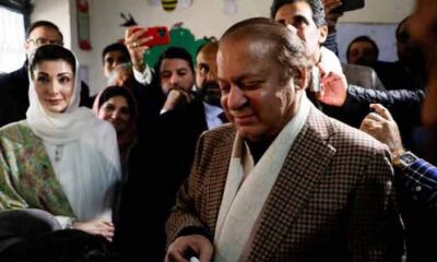 Nawaz seeks clear mandate, asks people to leave for polling stations