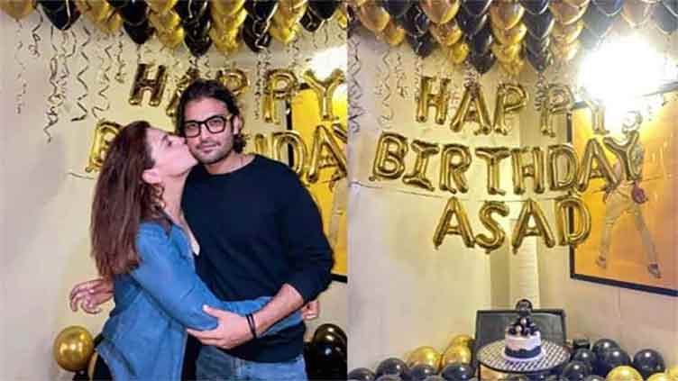 Asad Siddiqui celebrates birthday with wife