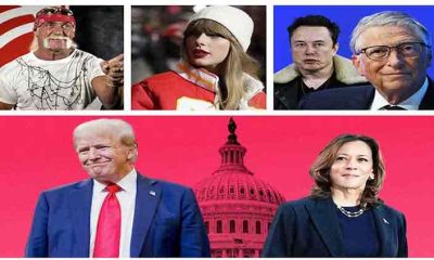 US election: Billionaires, showbiz celebrities stand on which side